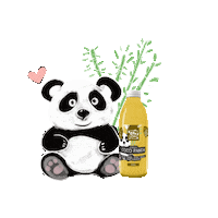 Panda Juice Sticker by RAWdzinka