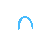 Blue Rainbow Sticker