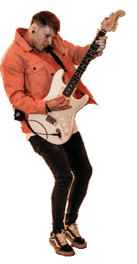 let's rock guitar player Sticker by Flash Forward