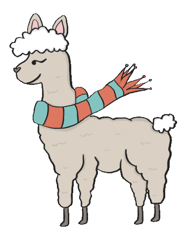 Wind Llama Sticker