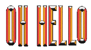 Oh Hello Loop Sticker