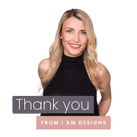 iamdesigns thank you thanks i am designs from i am designs Sticker