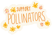 okgoods flowers support flowerpower pollinator Sticker