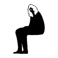 Person Sitting Sticker