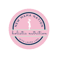 newmamanation logo baby blue family Sticker