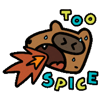 Sweat Burn Sticker by Debbie Fong