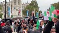 Demonstrators March on Downing Street in Response to Nigeria Protests