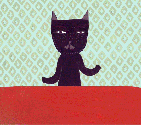 cat etiquette GIF by joanramone