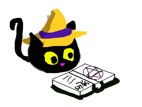 Cat Studying Sticker