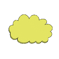dolce_is nature yellow rain cloud Sticker