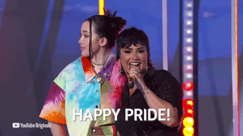 Demi Lovato Pride GIF by YouTube