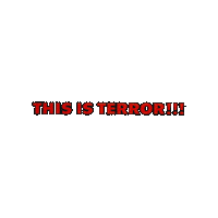 Terror Sticker by Sinfulcelluloid