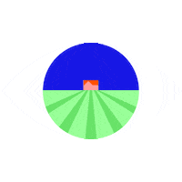 eblairie blue green star look Sticker