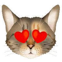 Love It Cat Sticker by zoopeez