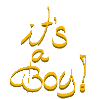 Its A Boy Loop Sticker