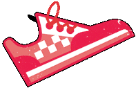 Red Shoes Running Sticker by CUREUsher