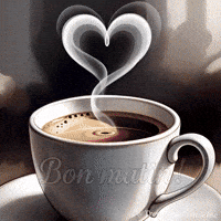Bon Matin Tasse De Café GIF by TresorsDuMonde.ca