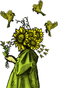 Bird Child Sticker by sonflower_