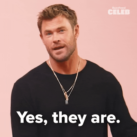 Chris Hemsworth Yes GIF by BuzzFeed