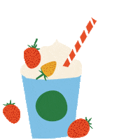 Naked_Annie food starbucks milkshake berry Sticker
