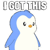 You Can Do It Good Luck Sticker by Pudgy Penguins