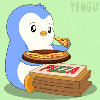 Hungry Pizza GIF by Pudgy Penguins