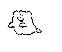 mmhn_samoyed_gif dog ghost samoyed おばけ Sticker