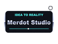 Logo Click Here Sticker by Merdott