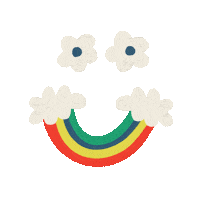 Flower Power Smile Sticker