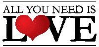 inbalstark love heart black all you need is love Sticker