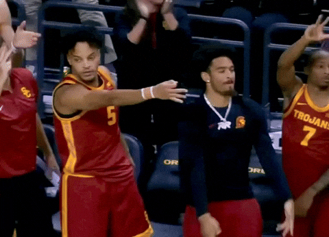 Basketball Team GIF by USC Trojans