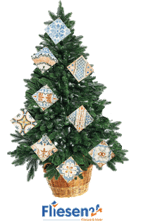 Fliesen24 christmas holiday vintage shop Sticker
