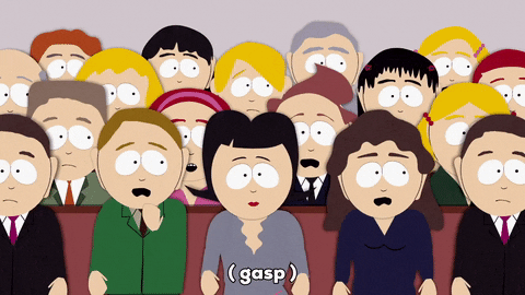 shock gasping GIF by South Park 