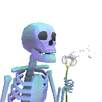 3D Skeleton Sticker by jjjjjohn