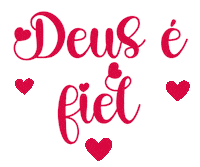 Deus E Fiel Heart Sticker