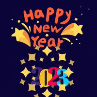 Happy New Year Celebration GIF by Maria Johnsen