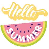 Summer Hello Sticker by Beachcombing Magazine