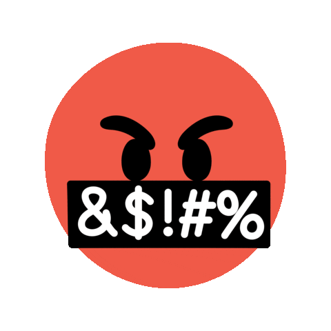 Angry Emoji Sticker by Marcela Illustrates