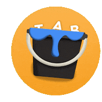 theartbucket design rd bucket dominican Sticker
