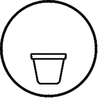 Growing Flower Pot Sticker by Organic Basics
