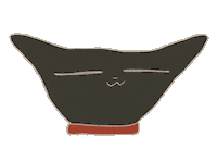 tasoyamaro cat ねこ 猫 blackcat Sticker