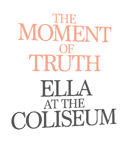 The Moment Of Truth Ella At The Coliseum Sticker by Ella Fitzgerald