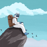 On Top Of The World Crypto GIF by Lofi The Yeti