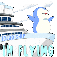 Happy I Believe I Can Fly Sticker by Pudgy Penguins