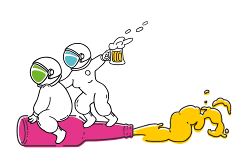 MuniGC giphyupload casco cervanauta astronauta fiestacervezagc fiestacerveza Sticker