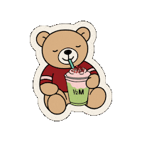 Bear Strawberry Sticker by Half Million