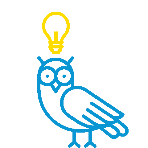 TUTORAMA giphyupload creative idea owl Sticker