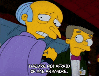 Scared Season 3 GIF by The Simpsons