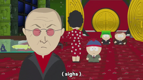 eric cartman sigh GIF by South Park 