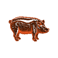 cityofkennesaw pig pigs kennesaw pigs and peaches Sticker